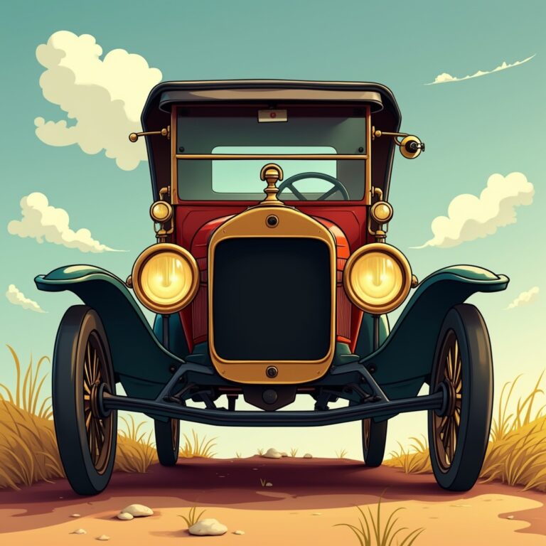 10 Classic Vintage Cars Coloring Pages: Free to Printables